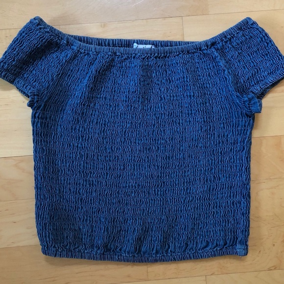 Stretchy Crop Jean Top - Picture 3 of 3